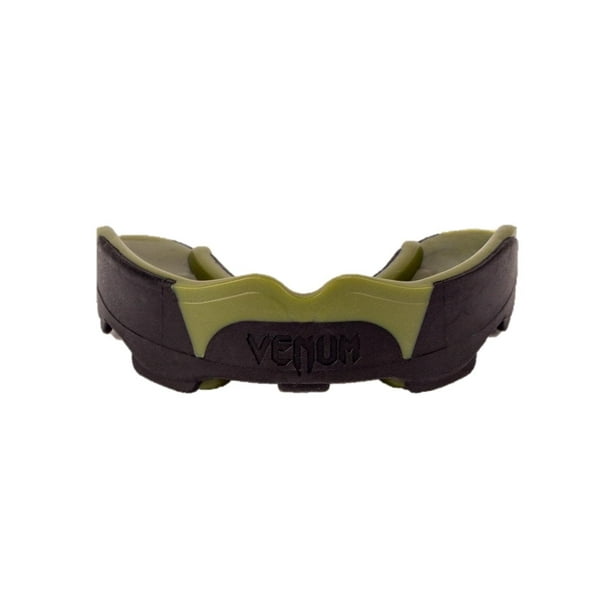 Protector bucal Venum Predator, negro, caqui, de triple capa, ajuste