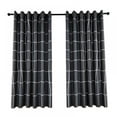 thumbnail image 2 of Final Clear Out! Blackout Curtains for Living Room, 78 inch Long, 2 Panels-Window Grommet Curtains Thermal Insulated Panels(78 x 39 inch, Black, 2 Panels), 2 of 17