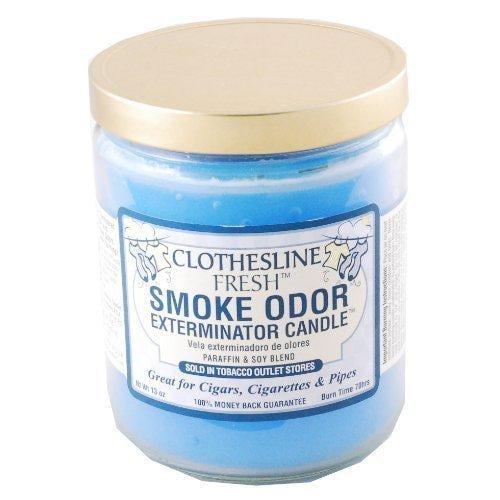 Smoke Odor Exterminator 13oz Jar Candle, Clothesline Fresh Walmart