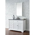thumbnail image 2 of James Martin 238-104-V48-CWH-3CAR Savannah 48" White Single Vanity w/ Marble Top, 2 of 4