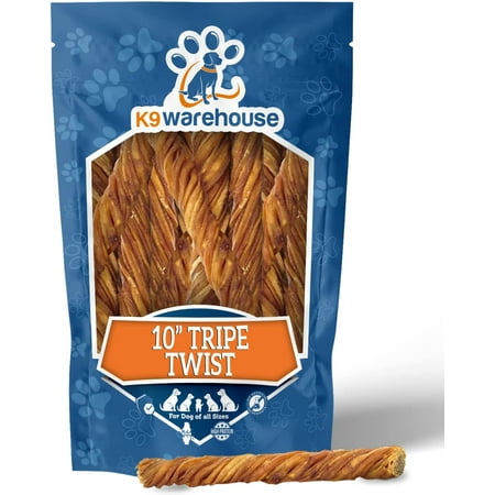 UPC: 0673324127717 | K9warehouse- High-Quality Tripe Twists for Dogs-10 inch(12 Count 27-46g)- Natural Beef Jerky- Long Lasting Treats- Protein Rich- Crunchy Bully Sticks- For All Breeds & Puppies- Healthy Snacks for Dogs