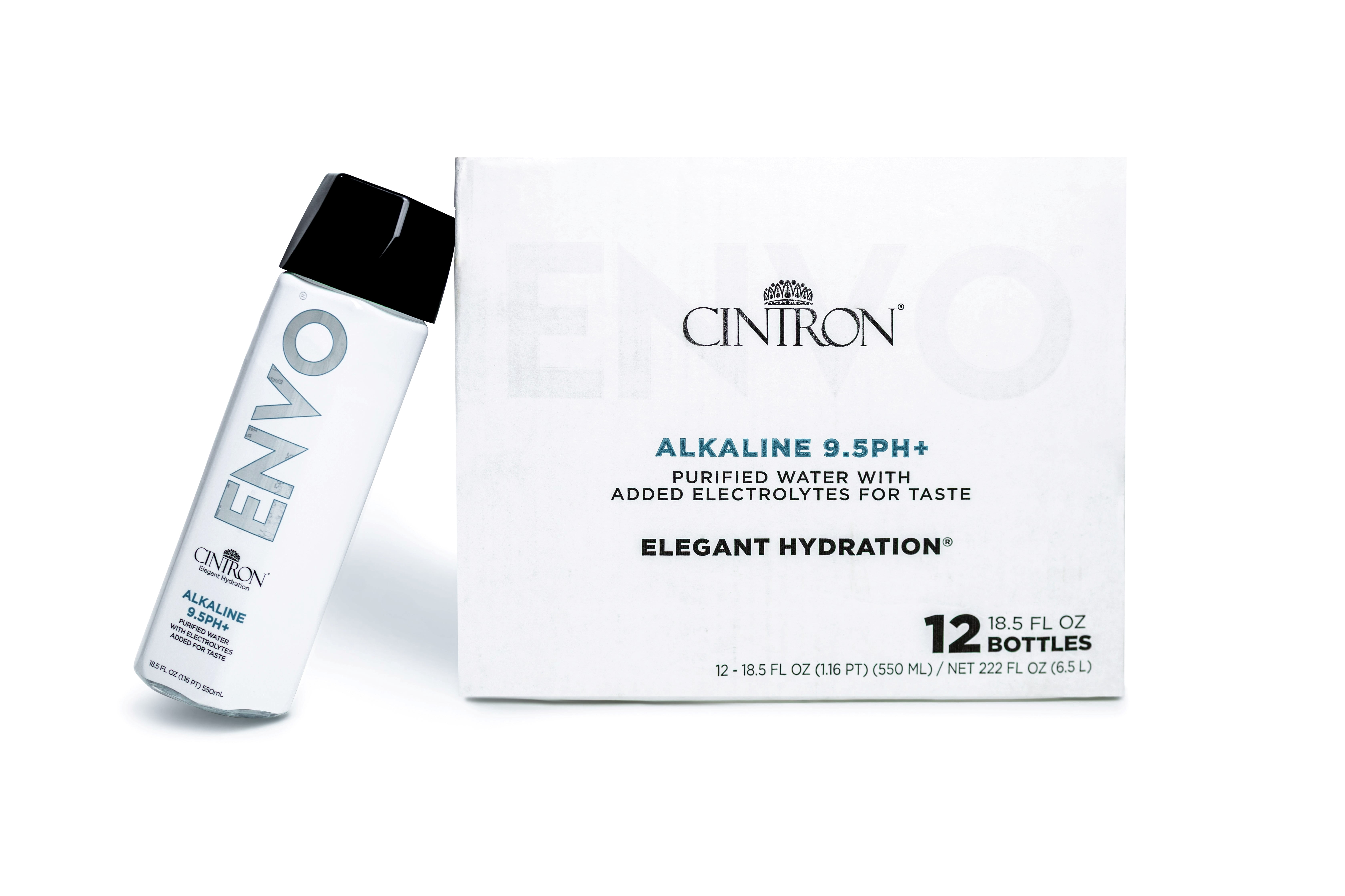 Cintron Envo Alkaline Water 9.5 pH 12 Pack 18.5 fl oz