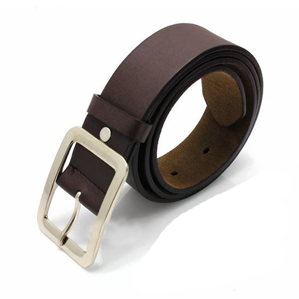 Simu Men's Casual Leather Belt Buckle Waist Strap Belts - Walmart.com