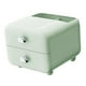 thumbnail image 4 of Organizador de escritorio con cajón, soporte para brochas de maquillaje, papelería de escritorio Verde, 4 of 9
