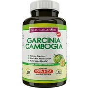 Natural Genius Pure Garcinia Cambogia Extract Max, 95% HCA Weight Loss Supplement Capsules 180 Pills