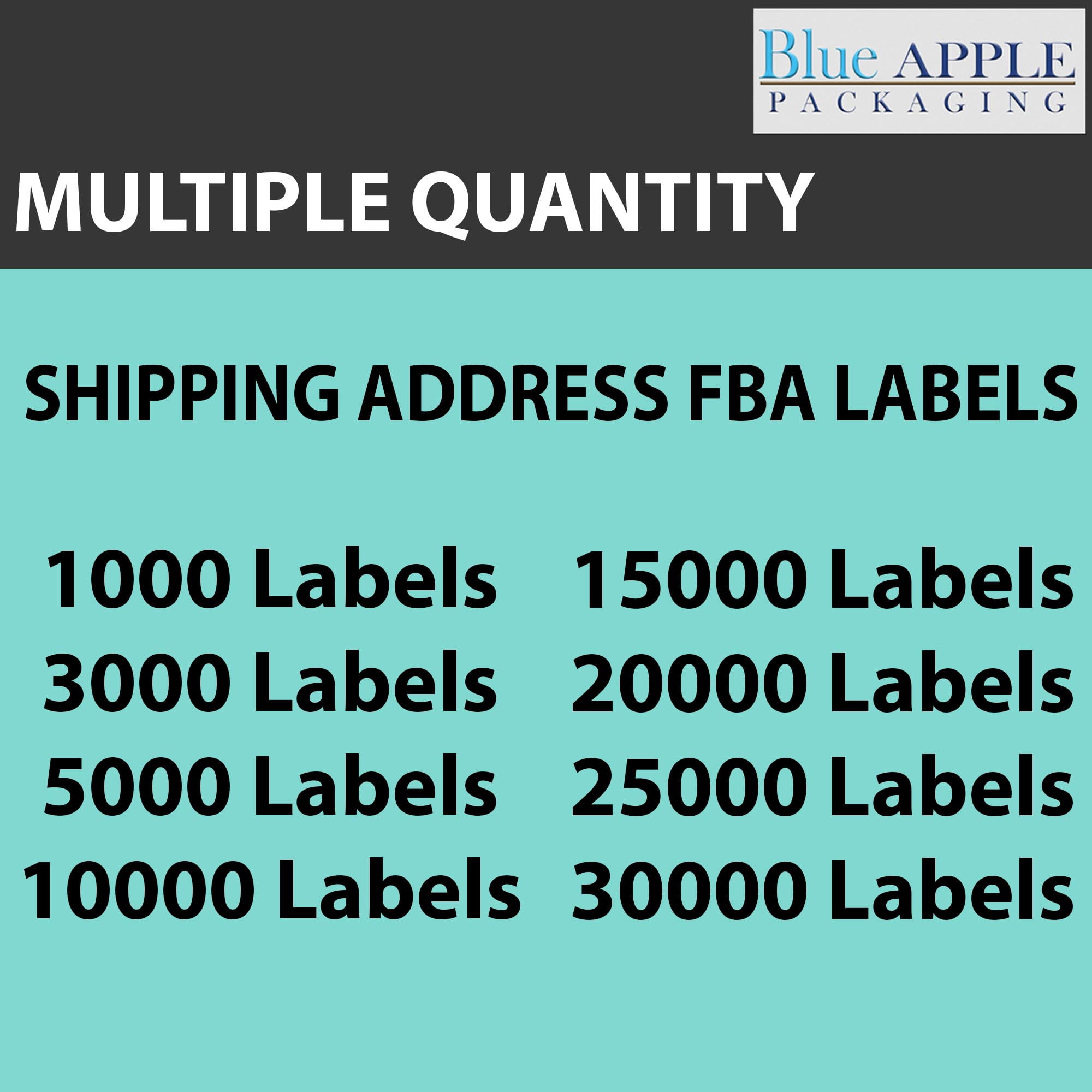 Labels 1" X 2-5/8" Shipping Address FBA Labels for Laser and Inkjet Printers 5,000 Labels
