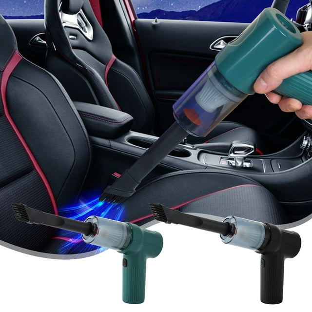 Aspiradora portátil de alta potencia - Aspiración de 6000PA, recargable USB, filtro lavable desmontable, batería de 2000mAh, 7 accesorios para hogar y auto