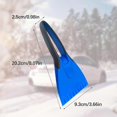 thumbnail image 2 of Raspadores de hielo de silicona para coche, 2 piezas, raspador de hielo para coche, raspador de nieve para limpiar vidrios y ventanas de coche, raspador de hielo para coches SUV azul x negro, 2 of 5