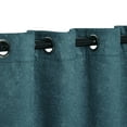 thumbnail image 2 of BNM Rustic Textured Blackout Curtains, Set of 2, 52" x 84", Deep Sea, 2 of 9