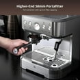 thumbnail image 4 of Garvee Semi-Automatic Espresso Machine Coffee Maker with Grinder & Milk Steamer, 15 Bar, 2.5L Water Tank, 4 of 7