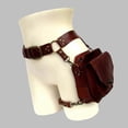 thumbnail image 3 of Medieval Waist Belt Drop Leg Bag Steampunk Waist Pack Thigh Bag Leather Fanny Bag Motorcycle Waist Belt Drop Leg Bag, 3 of 5