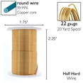 thumbnail image 4 of Wire The Beadsmith, cobre, calibre 22, resistente al deslustre, 18 m, 4 of 7