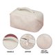thumbnail image 3 of Bolsa de maquillaje de gran capacidad, bolsa de viaje para cosméticos para mujer, bolsas impermeables con asa y divisor, 3 of 5