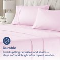 thumbnail image 5 of CGK Linens Extra Soft Pillowcases Set of 4 - King Size Hotel Luxury Breathable & Cozy 4-Piece Pillow Covers, Light Pink, 5 of 7
