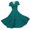 Dark Green, variant on womens Carnival dresses Mardi Gras Fashion Short Sleeve Dress Casual V Neck Printed Swing Womens Dresses