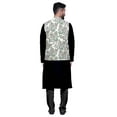 thumbnail image 3 of Atasi Solid Kurta Pajama & Printed Nehru Jacket Set For Mens Party Wear, 3 of 3