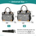 thumbnail image 4 of FORMRS Insulated Lunch Bag Unisex Large Capacity with Shoulder Strap, Gray Halloween Dancing, 4 of 6