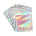 thumbnail image 6 of 50/100Pcs Resealable Holographic Ziplock Mylar Bags Foil Pouch for Party Favor, 6 of 11