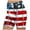 Red, variant on Womens High Waist Workout Biker Shorts 4th of July Patriotic Outfits for Women Stretch Athletic Short Leggings Navy, XXXL