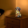 thumbnail image 4 of HIBIBUD Vintage Stained Glass Shade Cute Dog Tabletop Night Light,Stained Resin Puppy Lamp with Usb,3D Cute Pet Led Table Night Lamps for Bedroom Nursery Desk,Gift for Dog Lovers&Kids (Maltese), 4 of 9