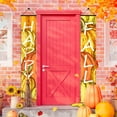 thumbnail image 2 of Hgallory Polyester Door Porch Banner Welcome Home Decorations 2 Panels, 1-Pair Pumpkin Festival Home Party Decoration for Thanksgiving Holiday, Vintage Style Home Decor, 1PC, G, 12"x70.8", 2 of 3