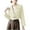 Beige, variant on ITSAME Blazer for Womens, Solid Color One Button Long Sleeve Lapel Fashion Cropped Suit Jacket Beige XL