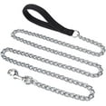 thumbnail image 1 of 6ft Metal Chain Heavy Duty Dog Leash, Chew Proof Chain Dog Leash with Padded Handle for Large & Medium Size Dogs, 1 of 7