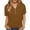 Coffee, variant on Women's Pure Color V-Neck Short Sleeve T-Shirt, Cotton Linen Blend Casual Top with Comfortable and Breathable Fabric, Loose Fit for Everyday Summer Wear, Beach, and Relaxed Outfits JN L
