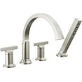 thumbnail image 2 of Delta T4788-Lhp Tetra Deck Mounted Roman Tub Filler - Lumicoat Champagne Bronze, 2 of 5
