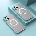 thumbnail image 3 of Funda magnética mate de lujo para iPhone, carcasa de carga inalámbrica Magsafe, 12, 13, 14, 15 Pro Max Plus, XS, XR, X, a prueba de golpes, NNBILI, 3 of 5
