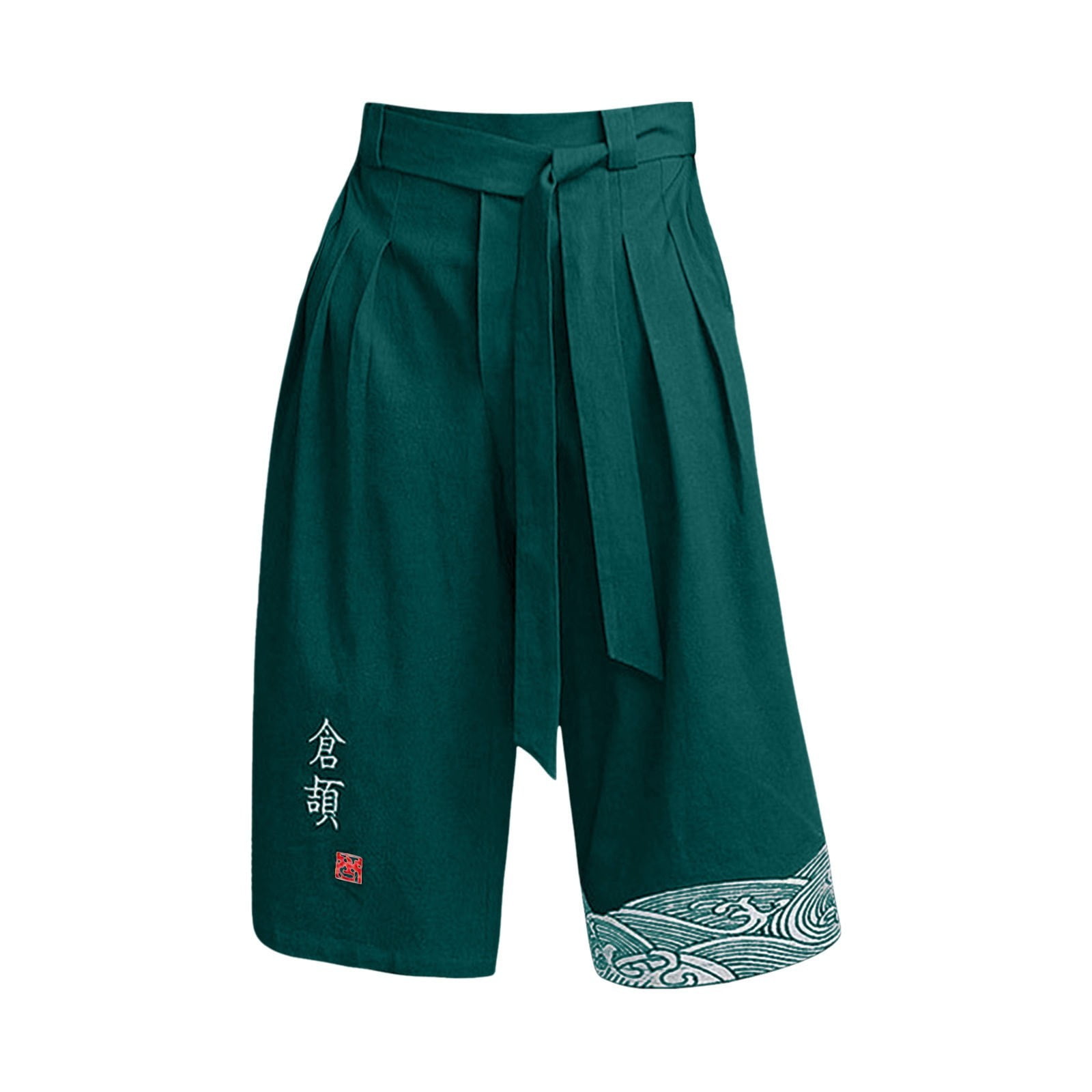 XXWXYD Boys Japanese Style Kimo𝗇o Pants, Linen 𝖢apri Traditional