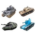 thumbnail image 2 of 4pcs Tank de bricolaje 4D Modelos de en miniatura Recolección de adornos Niños Decoración de escritorio Regalo de cumpleaños Vehículo, 2 of 9