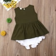 thumbnail image 5 of Liacowi Summer Newborn Toddler Baby Girl Sleeveless Dress Top Ruffle Shorts Pants Outfits Clothes 2PCS Set 0-24M, 5 of 7