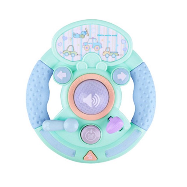 Bebé Educación Música Simulación Volante Niños Juegos de imaginación Juguetes Iluminación Cuerno Sonido Juguetes divertidos Advancent WJ3058-02B