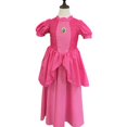 thumbnail image 5 of Vestido de princesa con mangas de burbuja cosidas con encaje, vestido infantil, lindo y exquisito vestido para niñas, 5 of 5