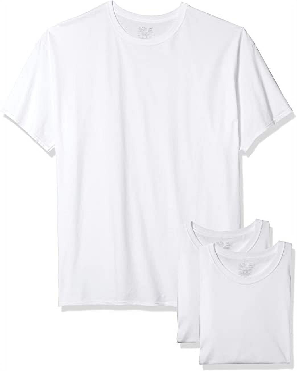 Fruit of the Loom 4 Pack of Men's Crew T-Shirt, White, X-Large ...