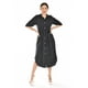 thumbnail image 5 of Vestido camisero con moño Roman Fashion /Juvenil, 4341 (Negro lineas) negro CH, 5 of 5