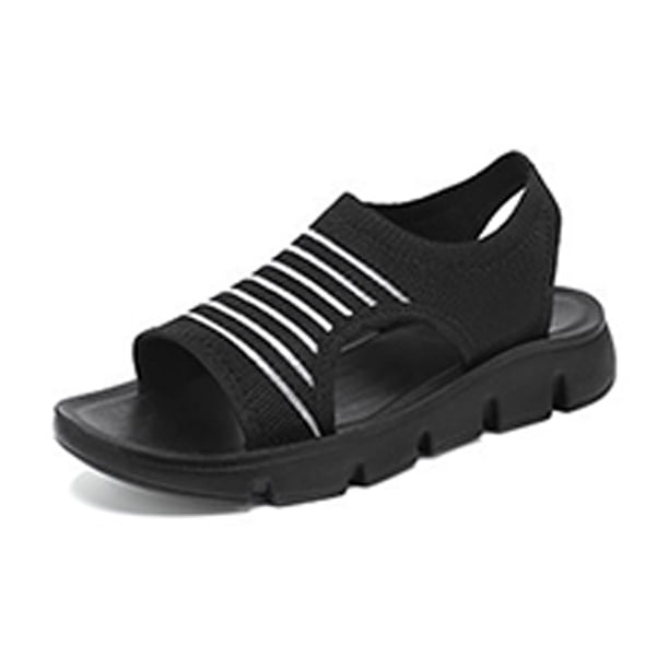 Guardurnaity Sandalias De Mujer De Verano Para Paseos Informales Por La Playa Y Aventuras Al Aire Libre Zapatos De Mujer De Moda Calzado G-YW179 negro, en caja 39