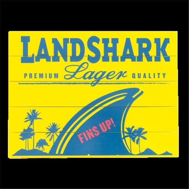 Margaritaville Wall Art Landshark Lager Rectangle