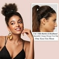 thumbnail image 3 of MODANU 3 Pcs Adjustable Drawstring Silky Satin Scrunchies Non Slip Ouchless Hair Ties for Thick Afro Puff, Locs, Natural Hair, Ponytails, Curly Hair and Dreadlock (Black), 3 of 6