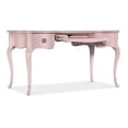 thumbnail image 2 of Pemberly Row Contemporary maple Wood Veneers Writing Desk in Pink, 2 of 10