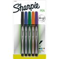thumbnail image 1 of Sharpie Pens, Fine Point (0.8mm), Assorted Colors, 5 Count, 1 of 4