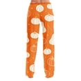 thumbnail image 6 of QWKLEAJ Halloween Pajama Pants Women Loose Fit Elastic Waist Lounge Pants Holiday Party Sleepwear Casual Home Trousers Novelty Print Long Bottoms Comfy Loungewear Festive Nightwear, 6 of 9