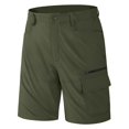 thumbnail image 4 of Pantalones cortos informales elásticos para hombre - Múltiples bolsillos - Spandex, cintura elástica, ropa urbana, tallas S-XXXL, 4 of 5