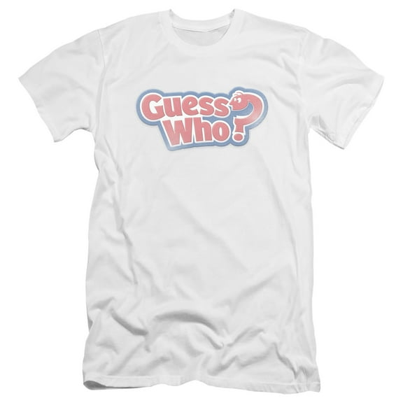 Guess Who Guess Who Distressed Logo HBO S/S Adult 30/1 T-Shirt White