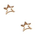 thumbnail image 3 of Qarigey Horquillas Barrettes Estrella de cinco puntas Clip de metal Pinza para el cabello Niñas Sombreros Hollow Simple Party Ponytail Holder Oro Mate 2Conjunto, 3 of 5