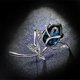 thumbnail image 3 of BRILLAR Broche Mujer Cristal Rosa y Piedra Azul, 3 of 5