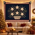 thumbnail image 3 of Patriotic Star Bouquet in Bowl, Nostalgic Rustic Style for Americana Decor Lovers, Americana Wall Decor, Fourth of July Gift, Tapestry Wall Hanging for Bedroom and Living Room, 3 of 7