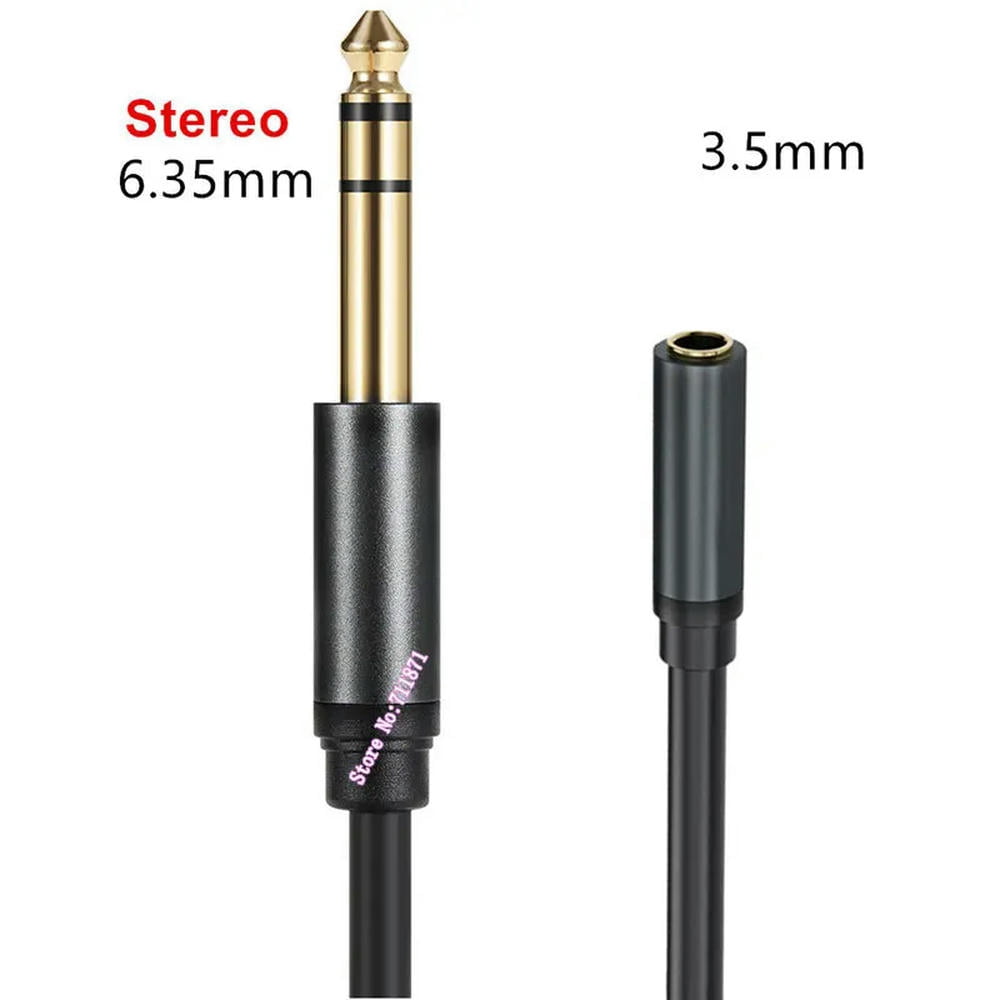 FOR TS TRS 6.35 Male to 3.5 Female Audio Adapter Cable Line Mono Stereo 6.35mm Male 3.5mm Female Audio Cord Wire 6.35 3.5 M to F