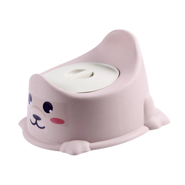 Orinal de entrenamiento para ir al baño, orinal de viaje interior, Adorable protector contra salpicaduras, orinal para bebé, orinal para bebés, niñas Rosa